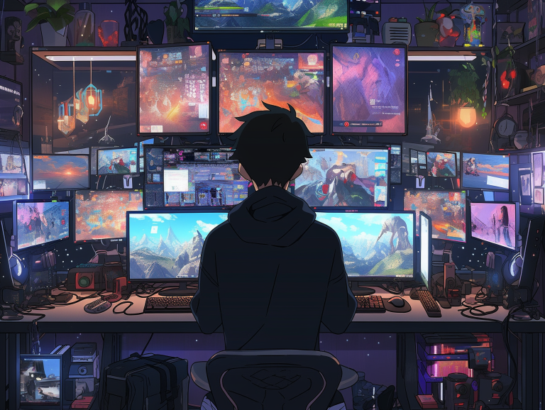 aesthetic-anime-character-gaming